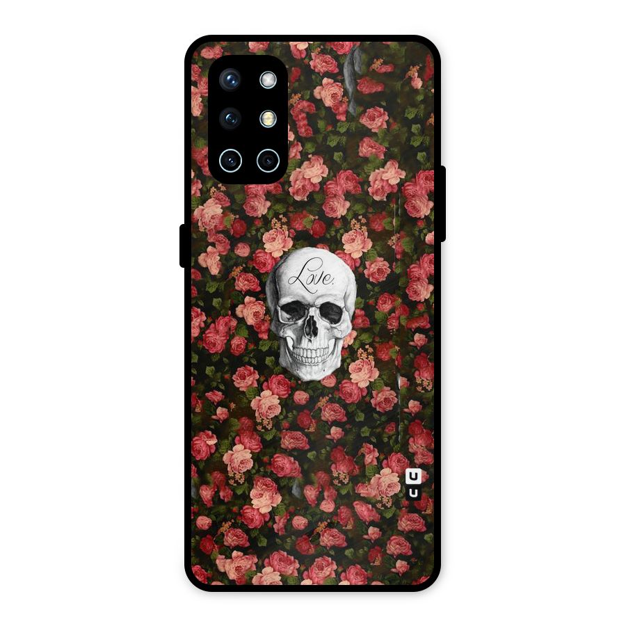 Floral Skull Love Metal Back Case for OnePlus 9R