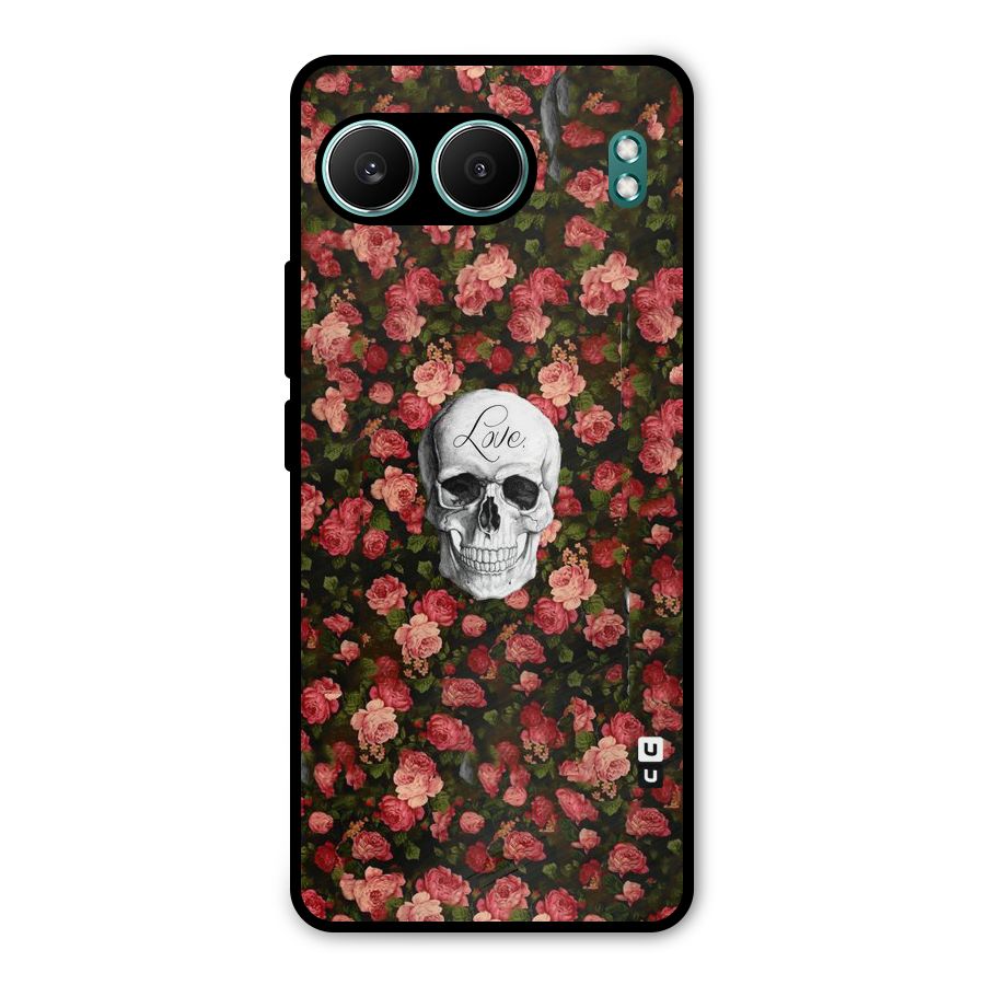 Floral Skull Love Metal Back Case for OnePlus Nord 4