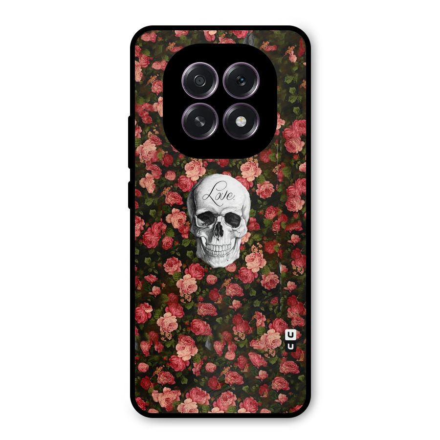Floral Skull Love Metal Back Case for Oppo F29