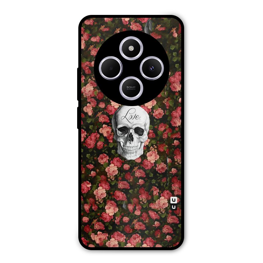 Floral Skull Love Metal Back Case for Poco M7