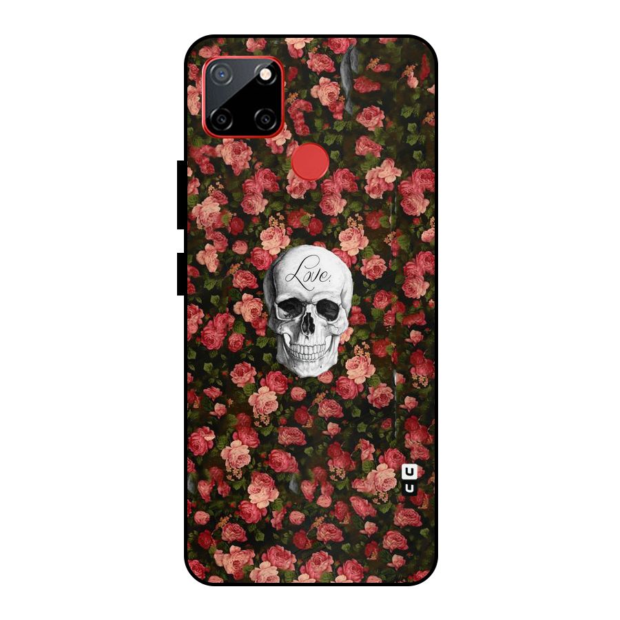 Floral Skull Love Metal Back Case for Realme C12