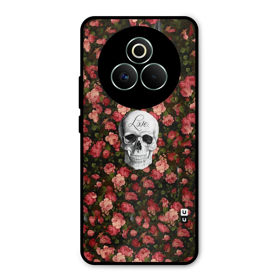 Floral Skull Love Metal Back Case for Realme P3 Pro