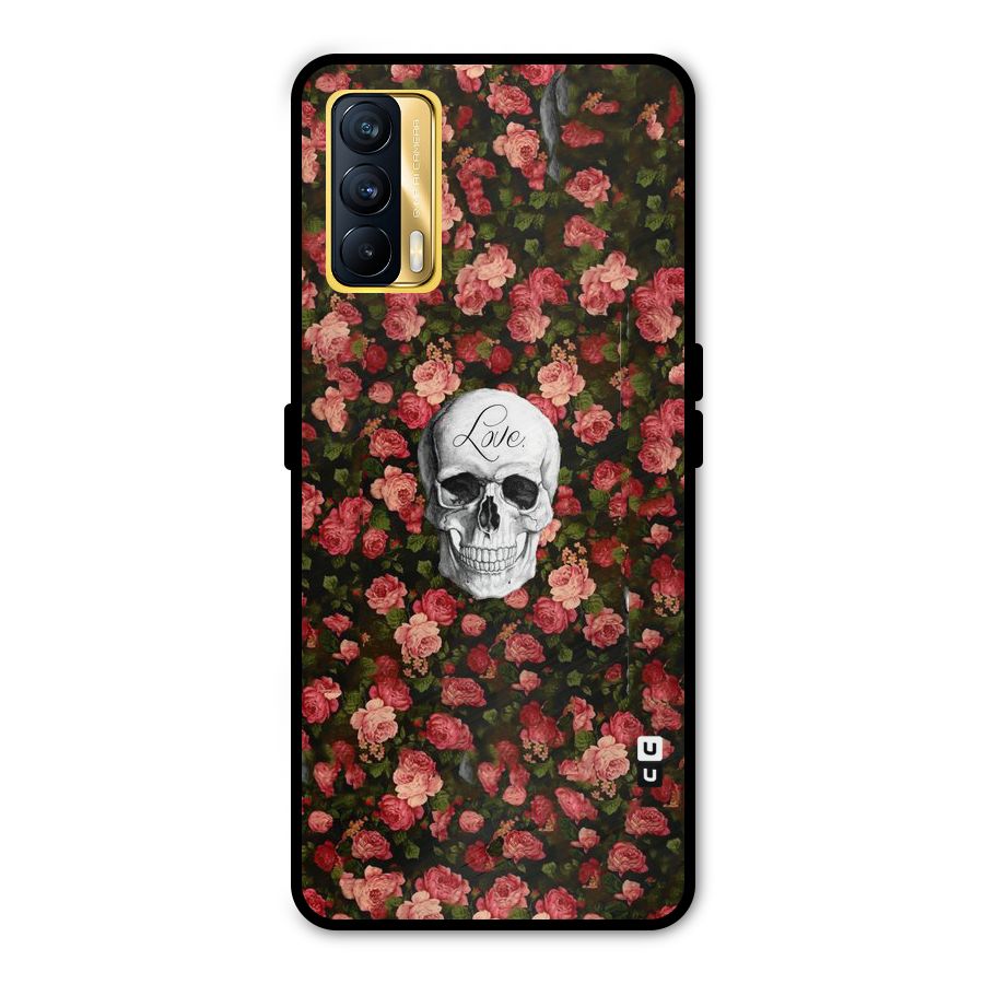 Floral Skull Love Metal Back Case for Realme X7