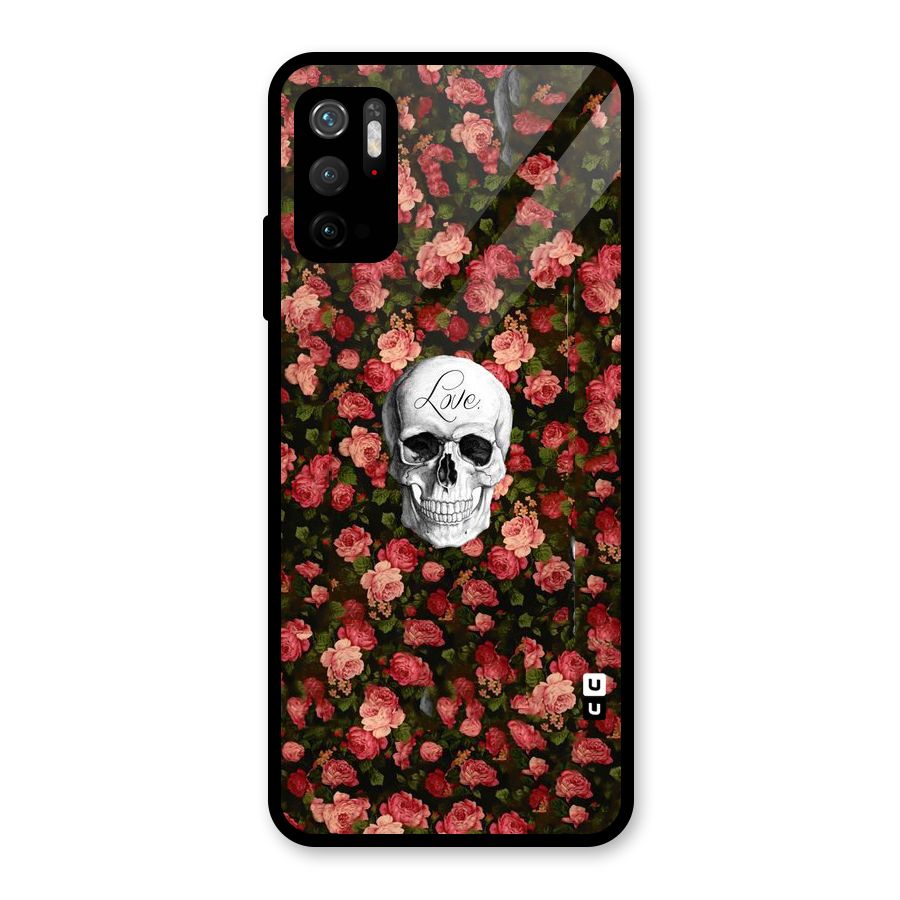 Floral Skull Love Metal Back Case for Redmi Note 10T 5G