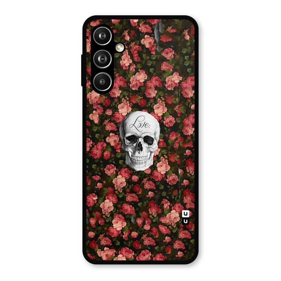 Floral Skull Love Metal Back Case for Samsung Galaxy M54