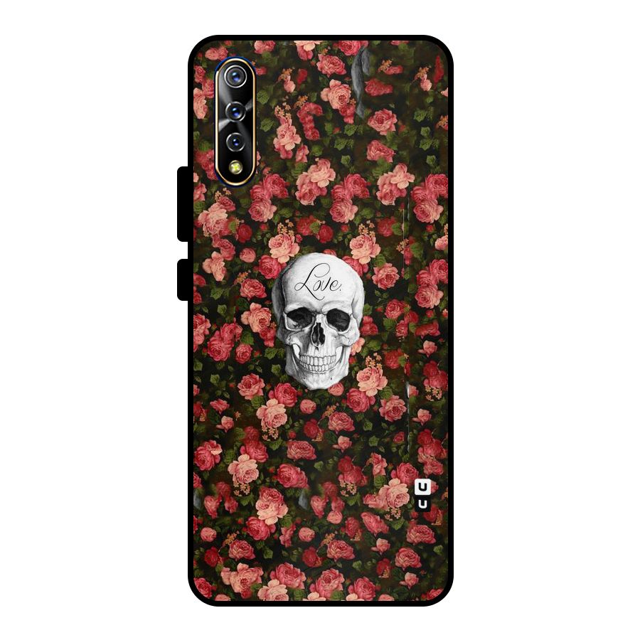 Floral Skull Love Metal Back Case for Vivo S1