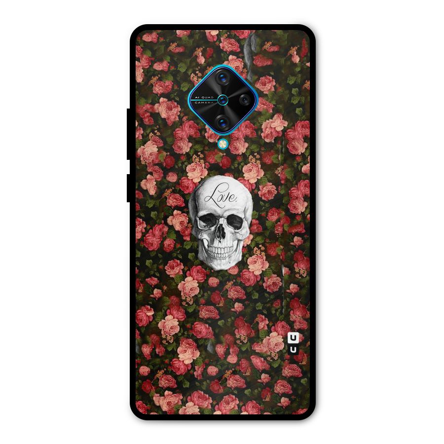 Floral Skull Love Metal Back Case for Vivo S1 Pro