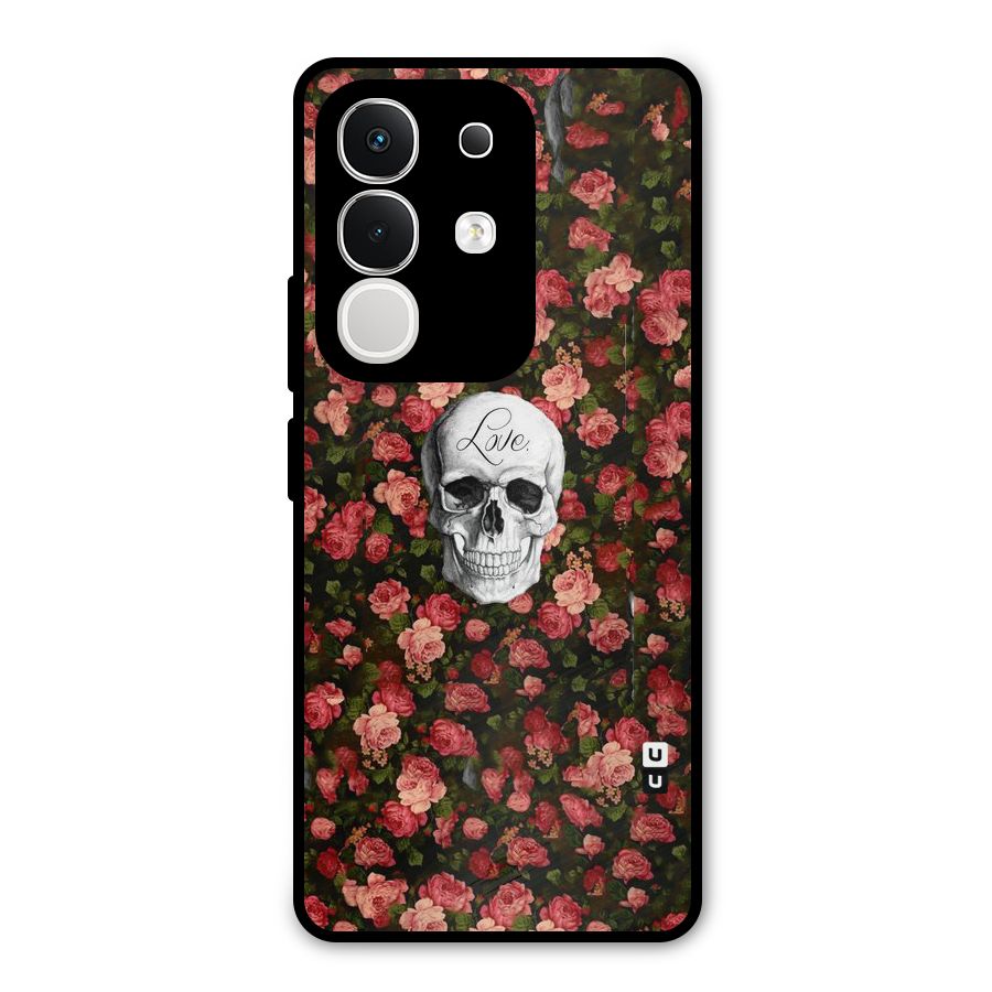 Floral Skull Love Metal Back Case for Vivo T4x