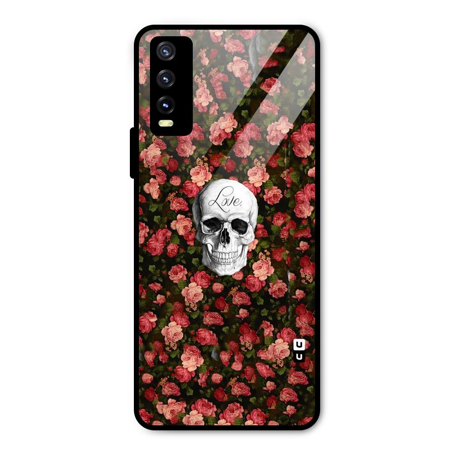 Floral Skull Love Metal Back Case for Vivo Y20