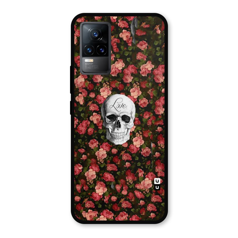 Floral Skull Love Metal Back Case for Vivo Y73