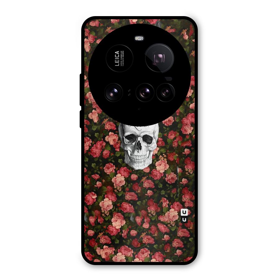 Floral Skull Love Metal Back Case for Xiaomi 15 Ultra