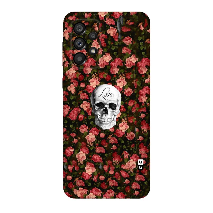 Floral Skull Love Original Polycarbonate Back Case for Galaxy A73 5G