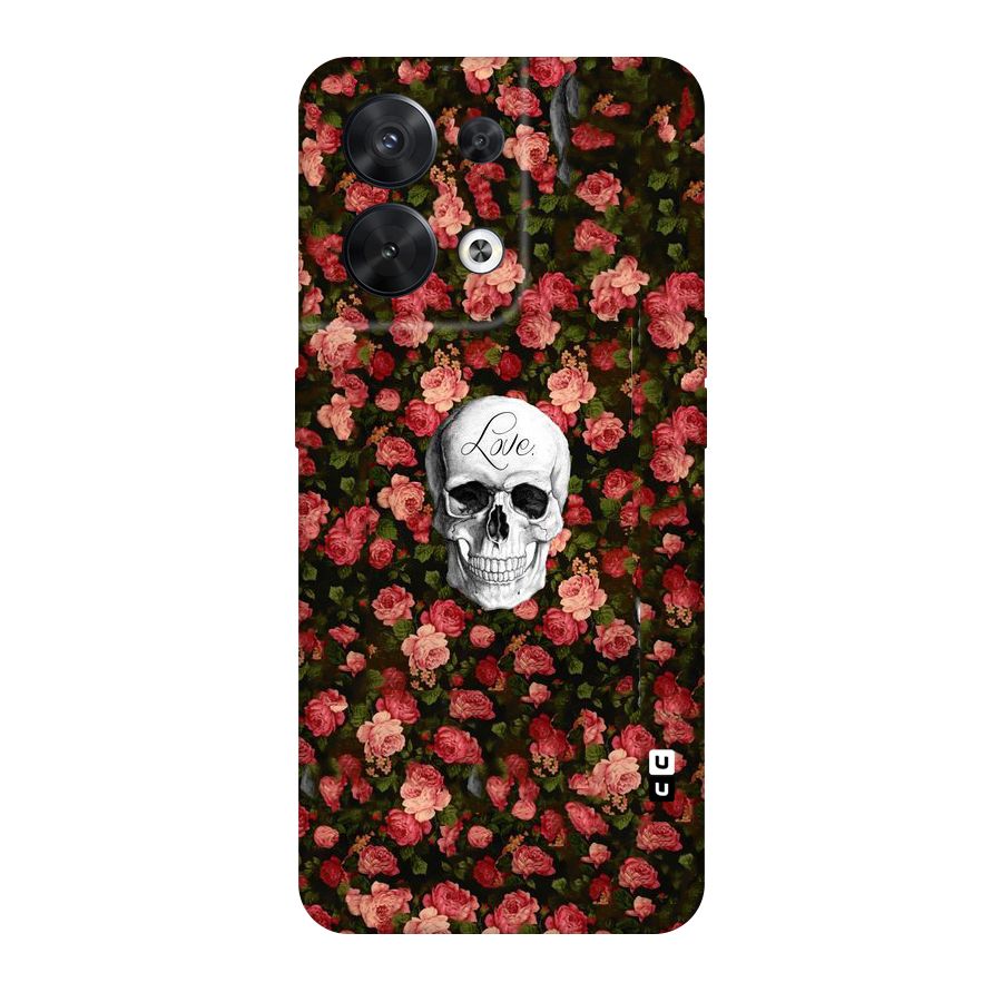Floral Skull Love Original Polycarbonate Back Case for Oppo Reno8 5G