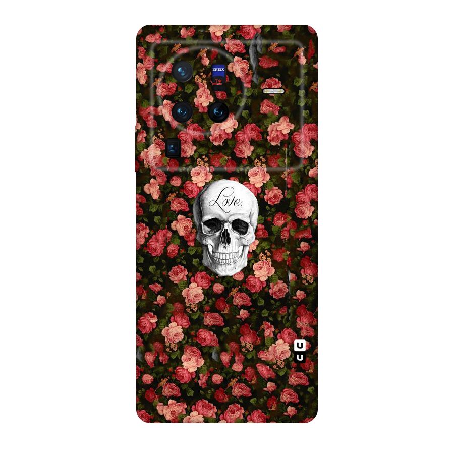 Floral Skull Love Original Polycarbonate Back Case for Vivo X80