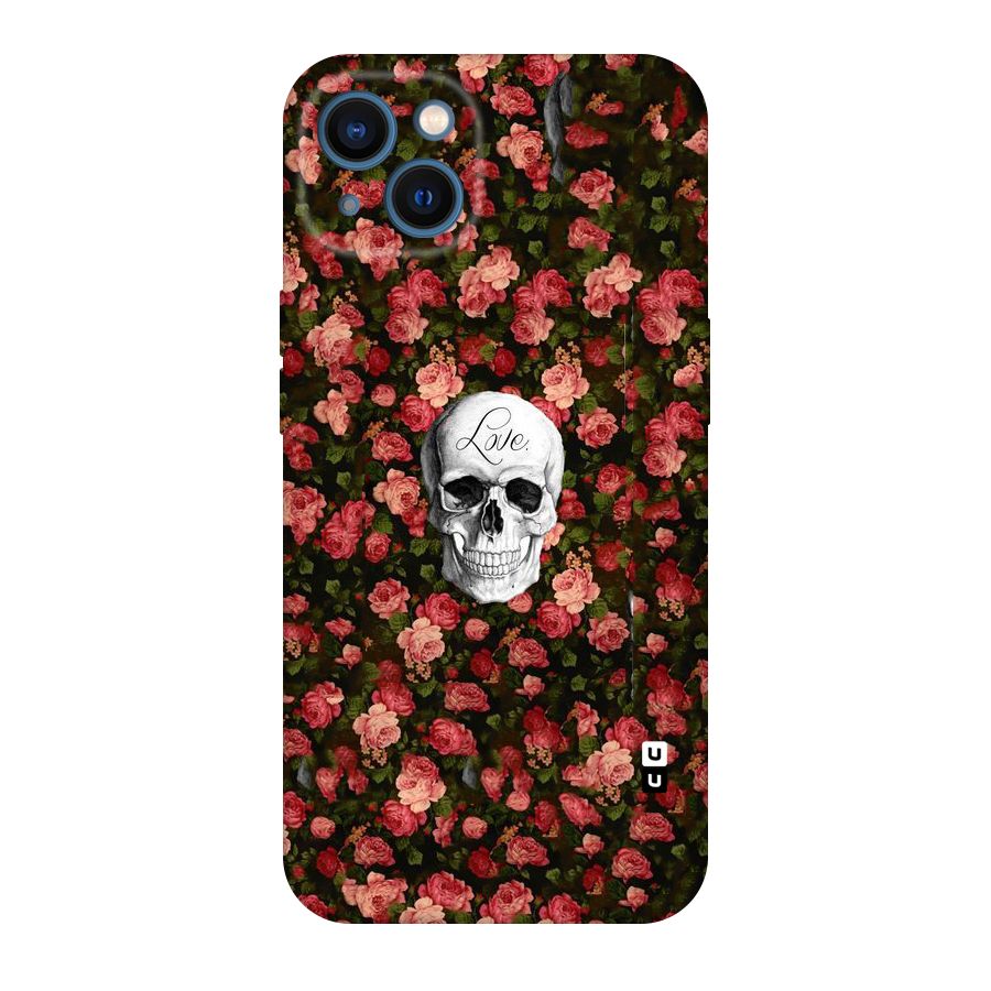 Floral Skull Love Original Polycarbonate Back Case for iPhone 13
