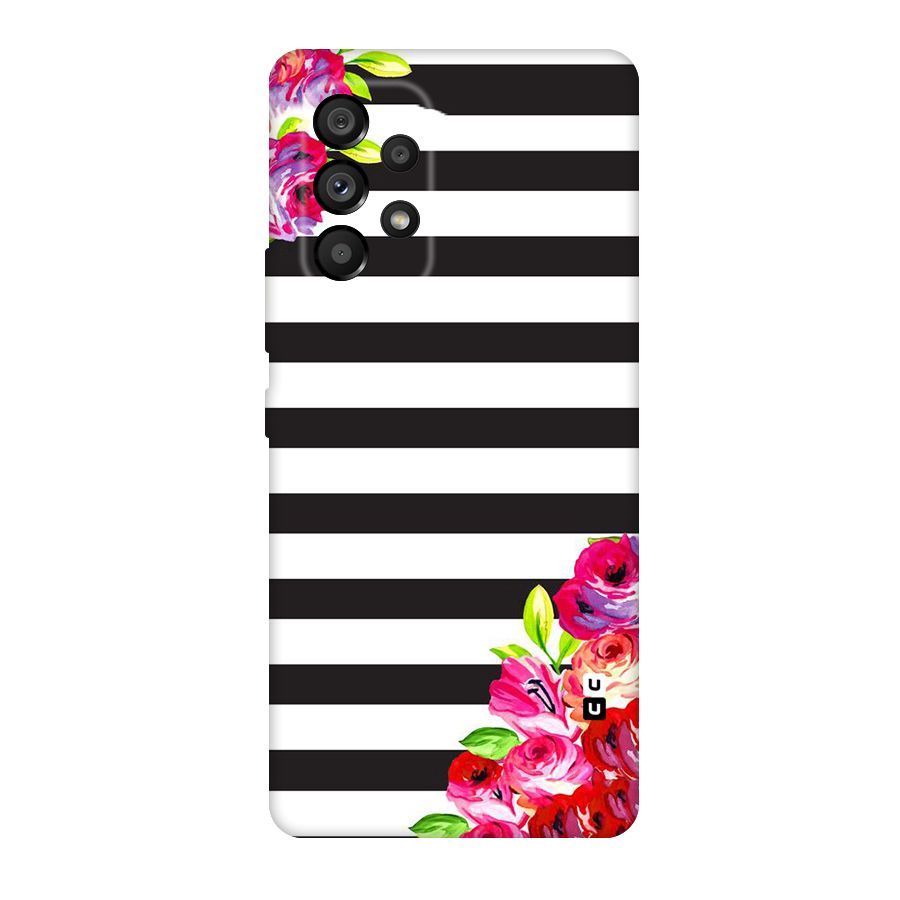 Floral Stripes Original Polycarbonate Back Case for Galaxy A53 5G