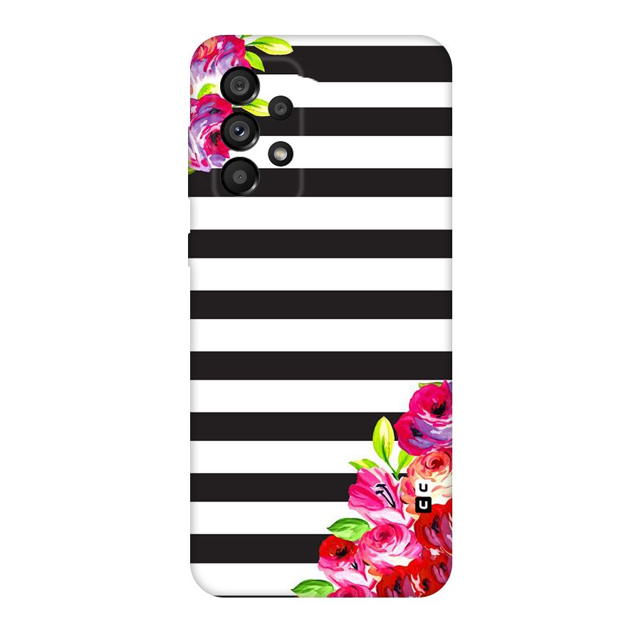 Floral Stripes Original Polycarbonate Back Case for Galaxy A73 5G
