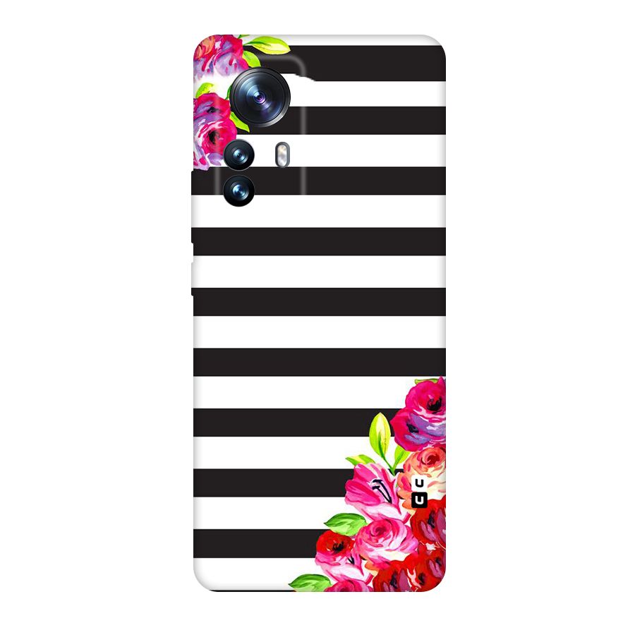 Floral Stripes Original Polycarbonate Back Case for Xiaomi 12 Pro