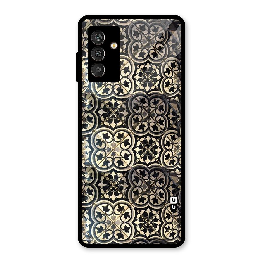 Floral Tile Glass Back Case for Galaxy M13