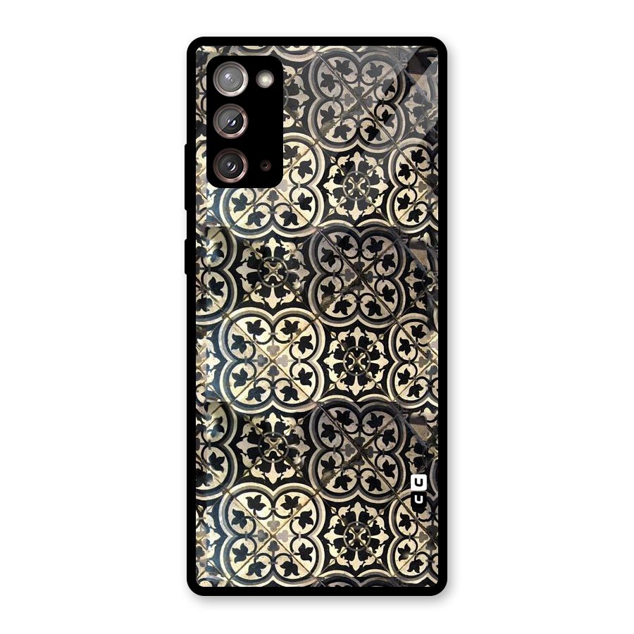 Floral Tile Glass Back Case for Galaxy Note 20