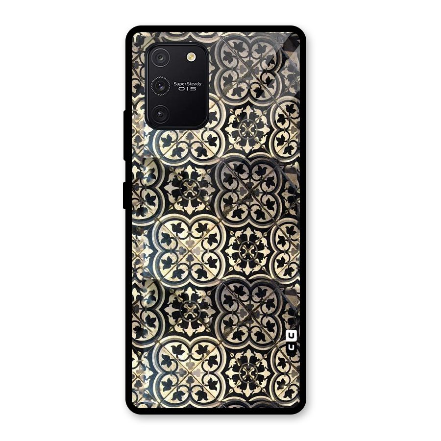 Floral Tile Glass Back Case for Galaxy S10 Lite