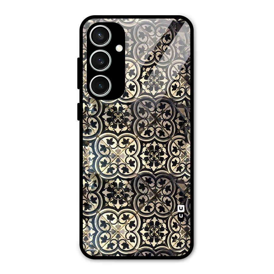 Floral Tile Glass Back Case for Galaxy S23 FE