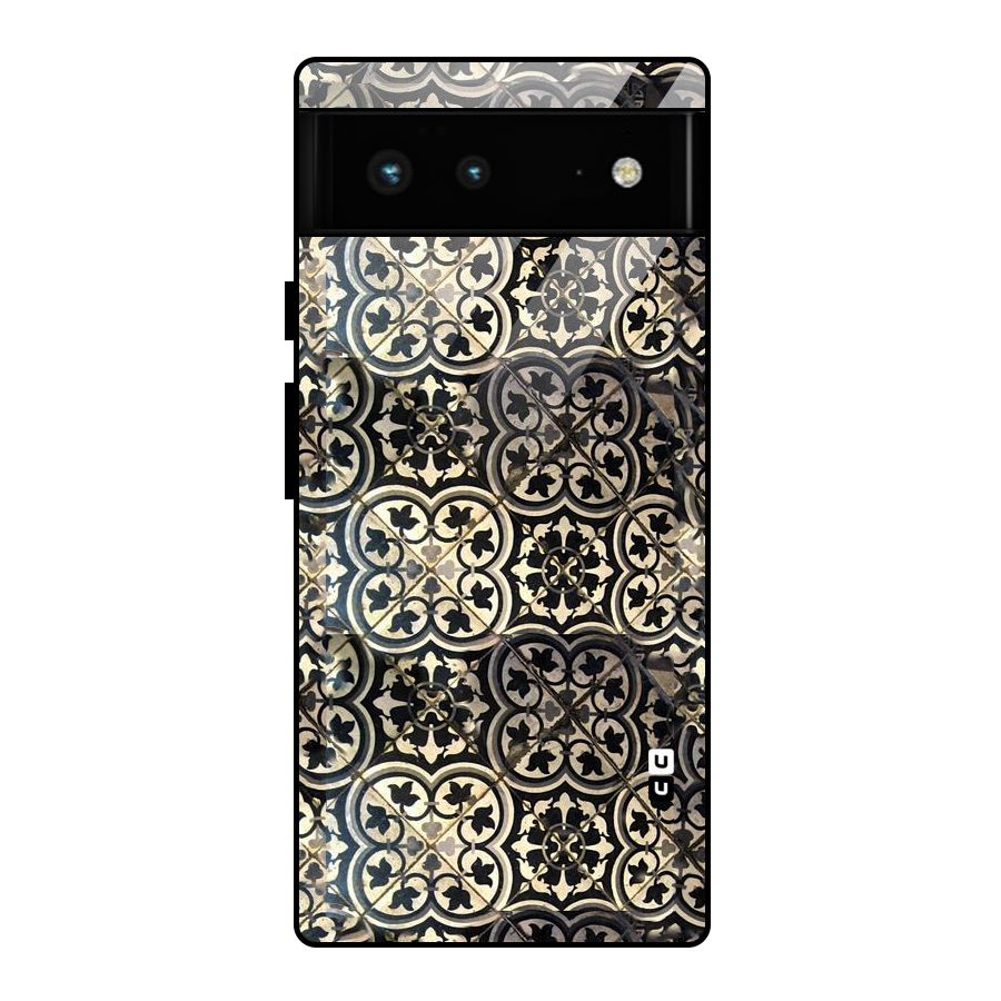Floral Tile Glass Back Case for Google Pixel 6