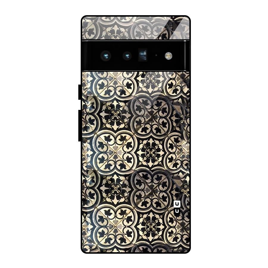 Floral Tile Glass Back Case for Google Pixel 6 Pro