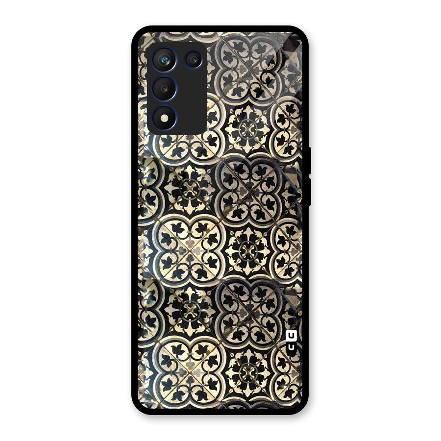 Floral Tile Glass Back Case for Realme 9 5G Speed