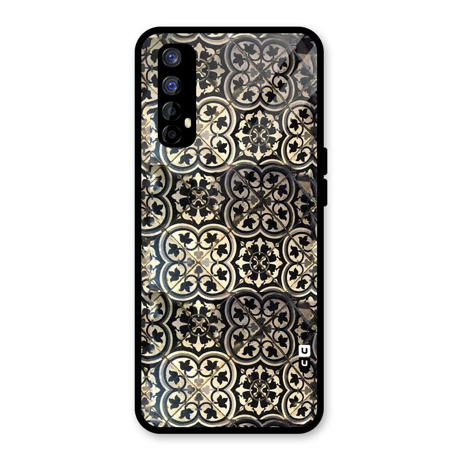 Floral Tile Glass Back Case for Realme Narzo 20 Pro