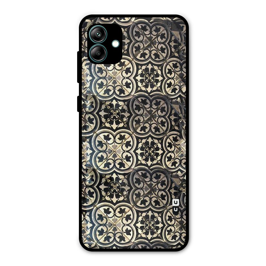 Floral Tile Metal Back Case for Galaxy A04