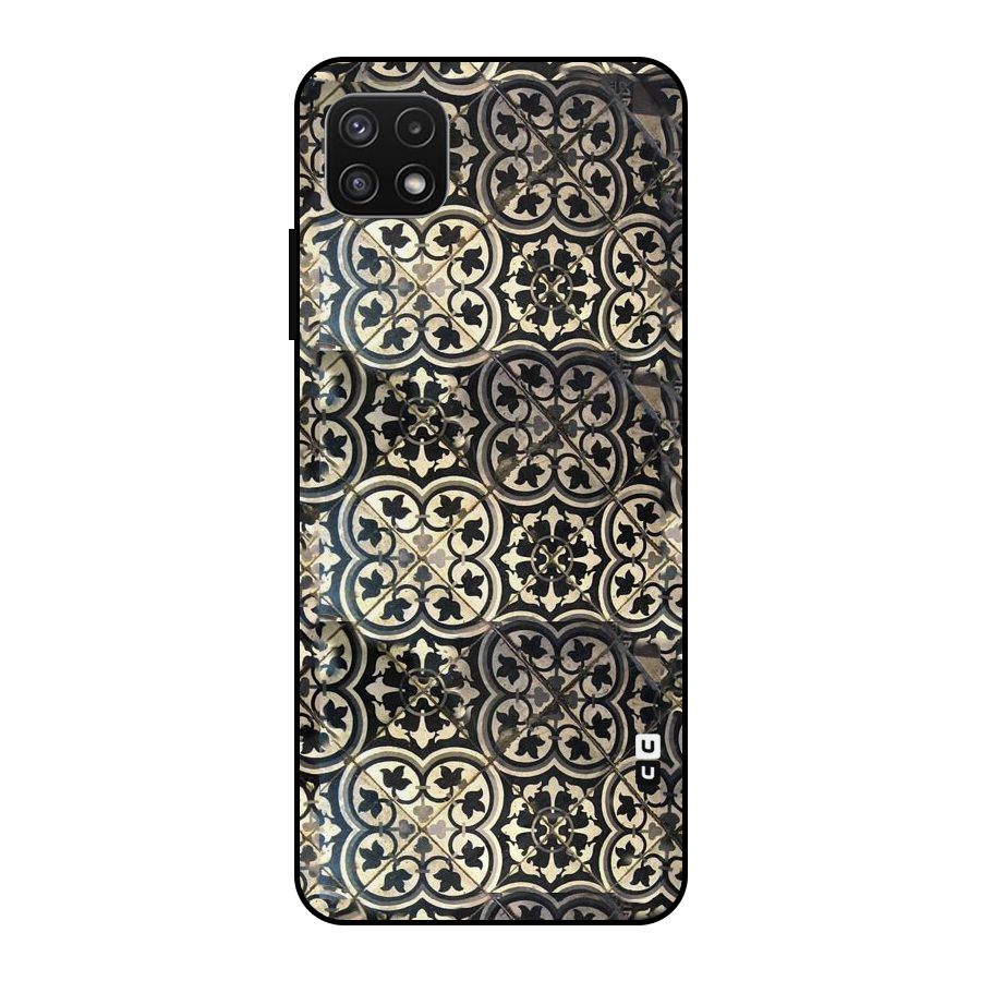 Floral Tile Metal Back Case for Galaxy A22 5G
