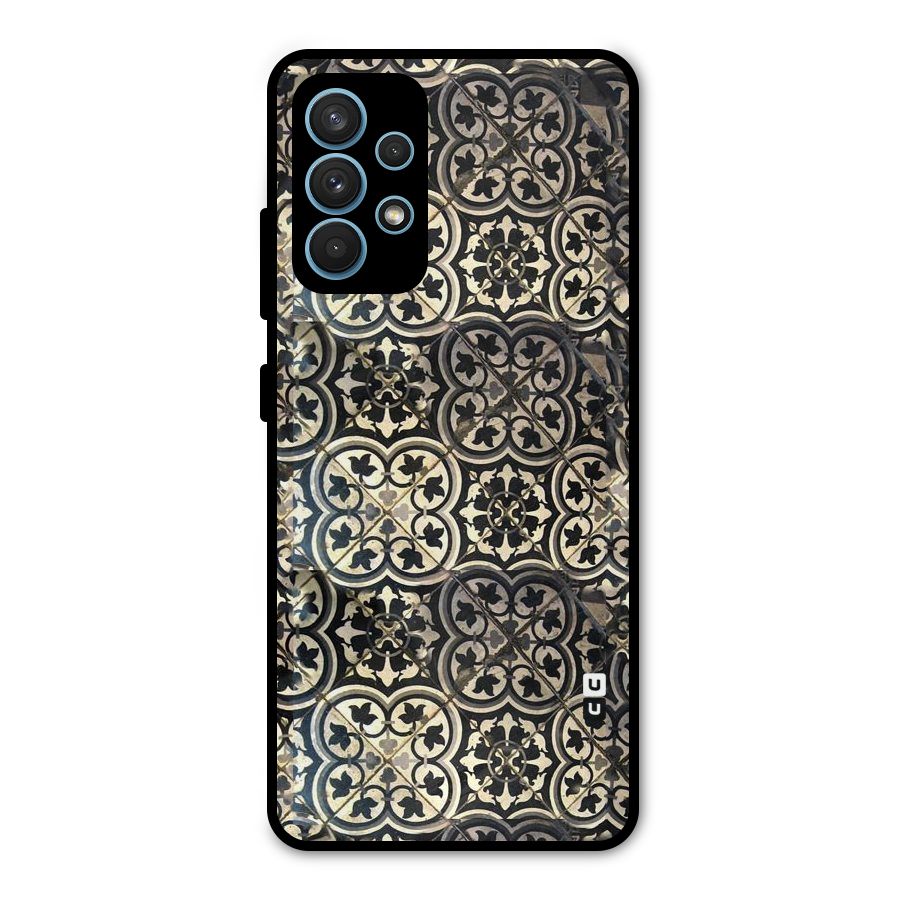 Floral Tile Metal Back Case for Galaxy A32