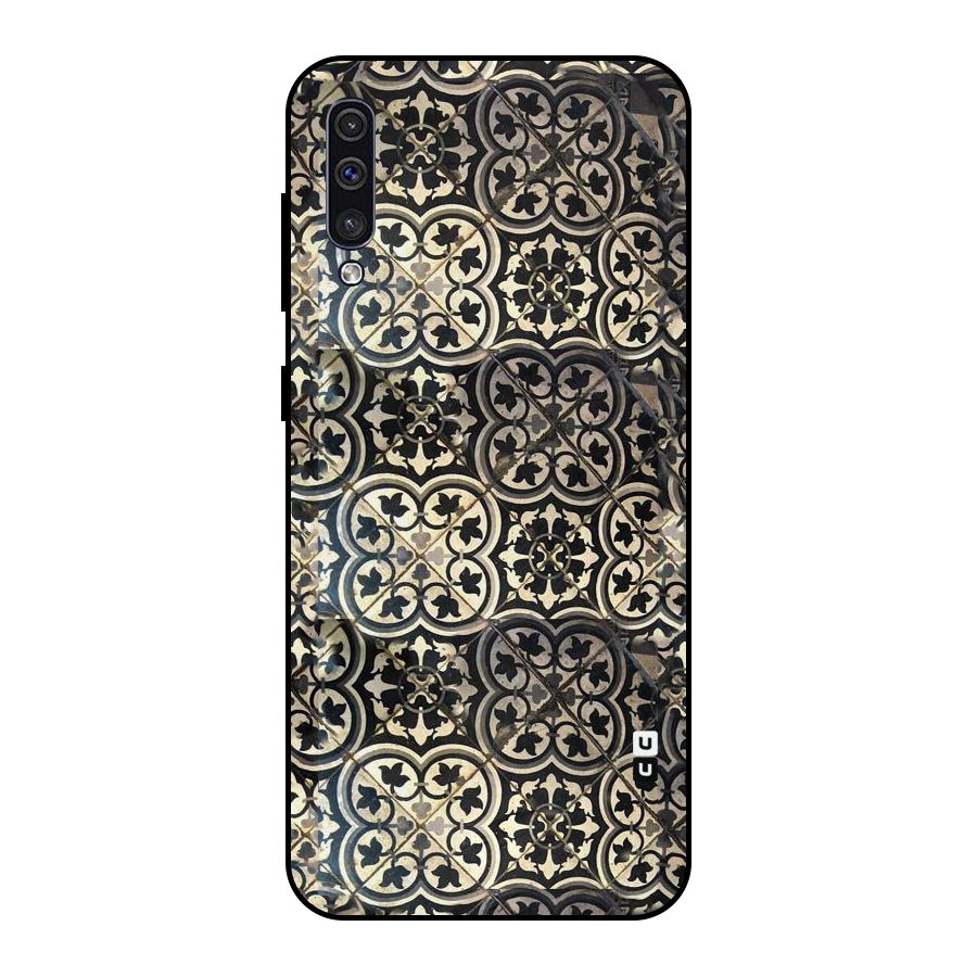 Floral Tile Metal Back Case for Galaxy A50