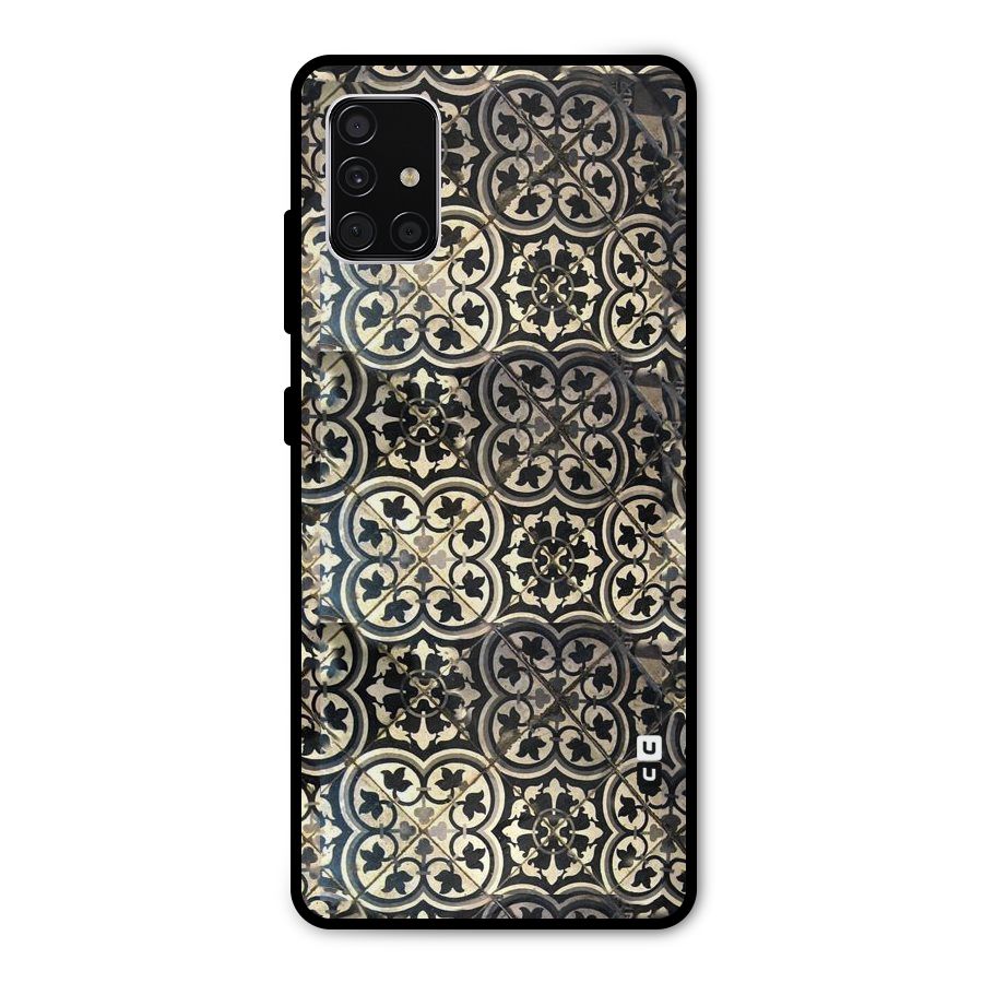Floral Tile Metal Back Case for Galaxy A51