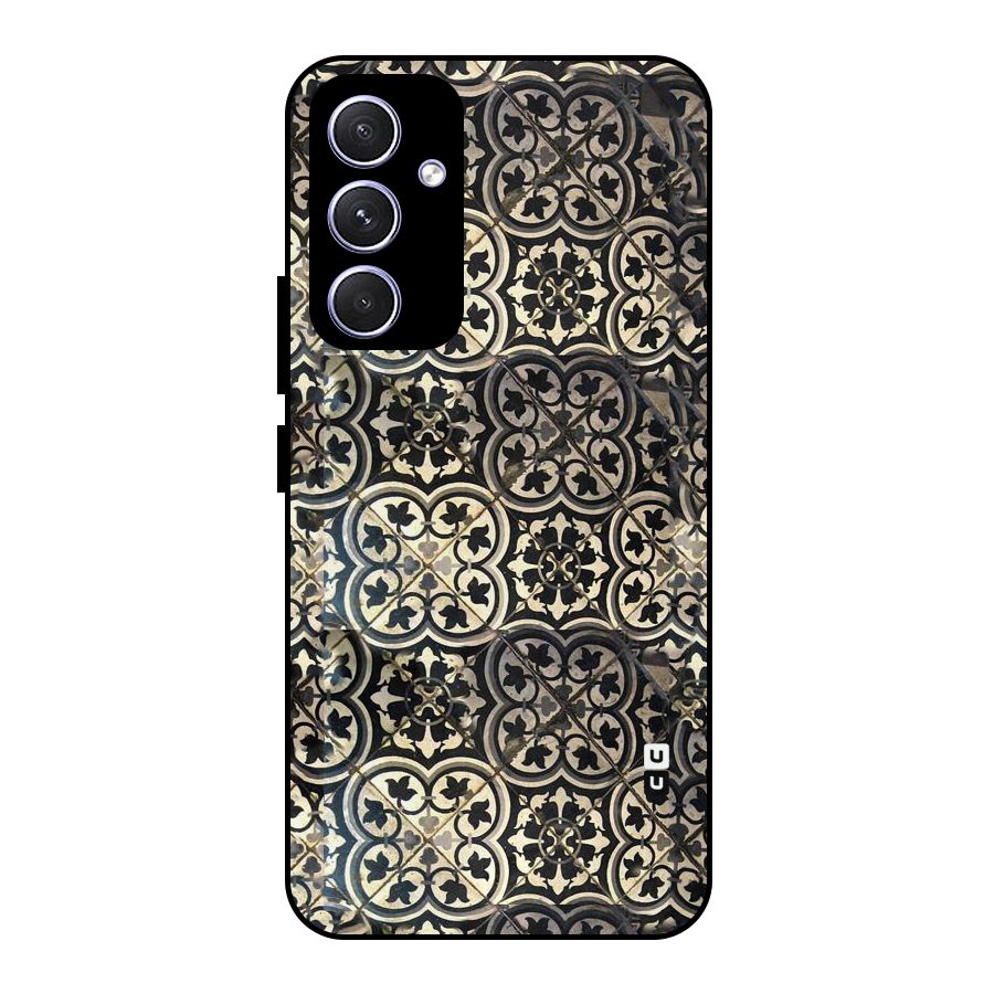Floral Tile Metal Back Case for Galaxy A54