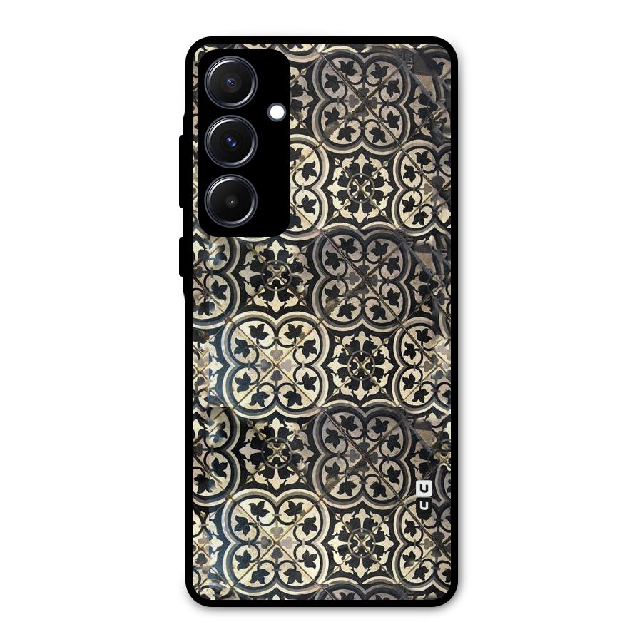 Floral Tile Metal Back Case for Galaxy A55