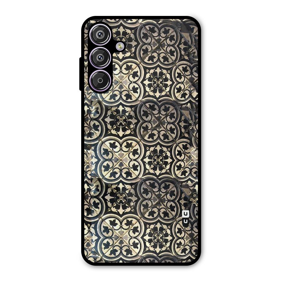 Floral Tile Metal Back Case for Galaxy F15