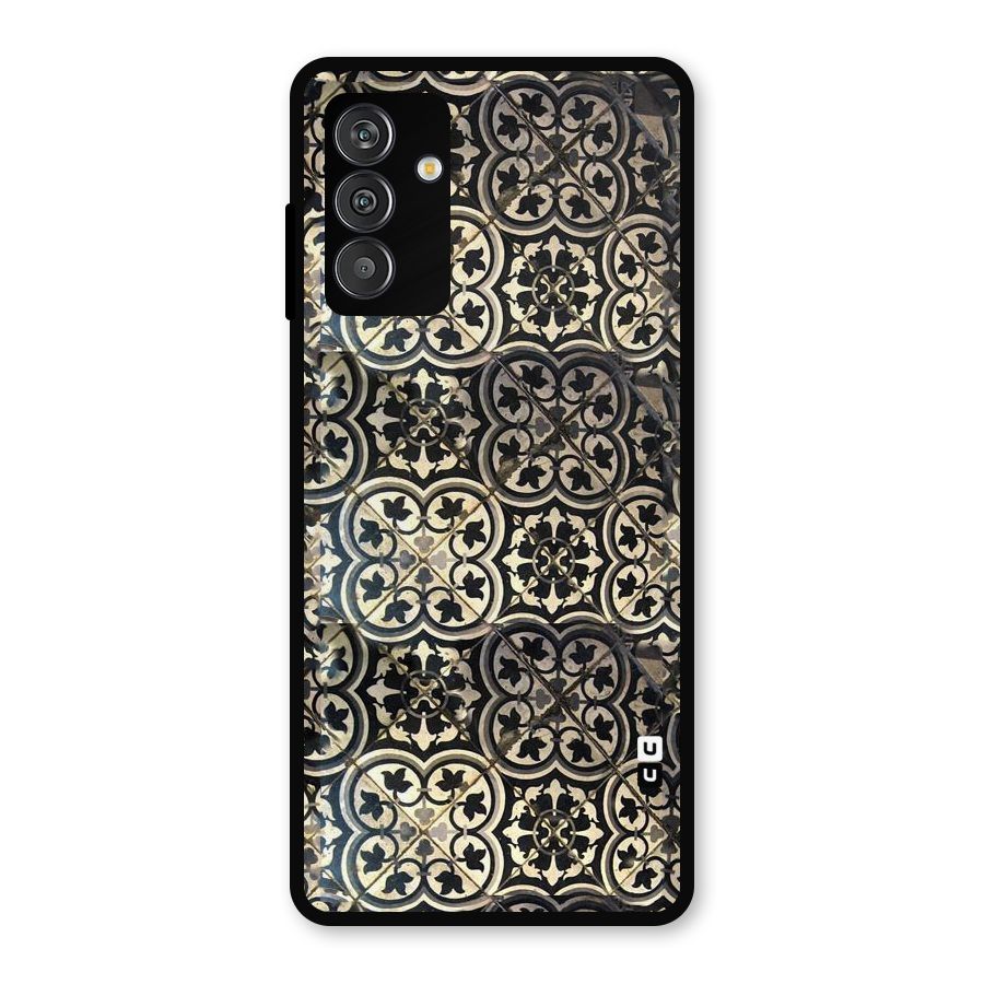 Floral Tile Metal Back Case for Galaxy M14 5G