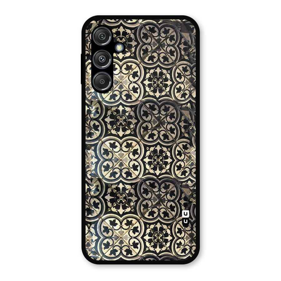 Floral Tile Metal Back Case for Galaxy M34 5G