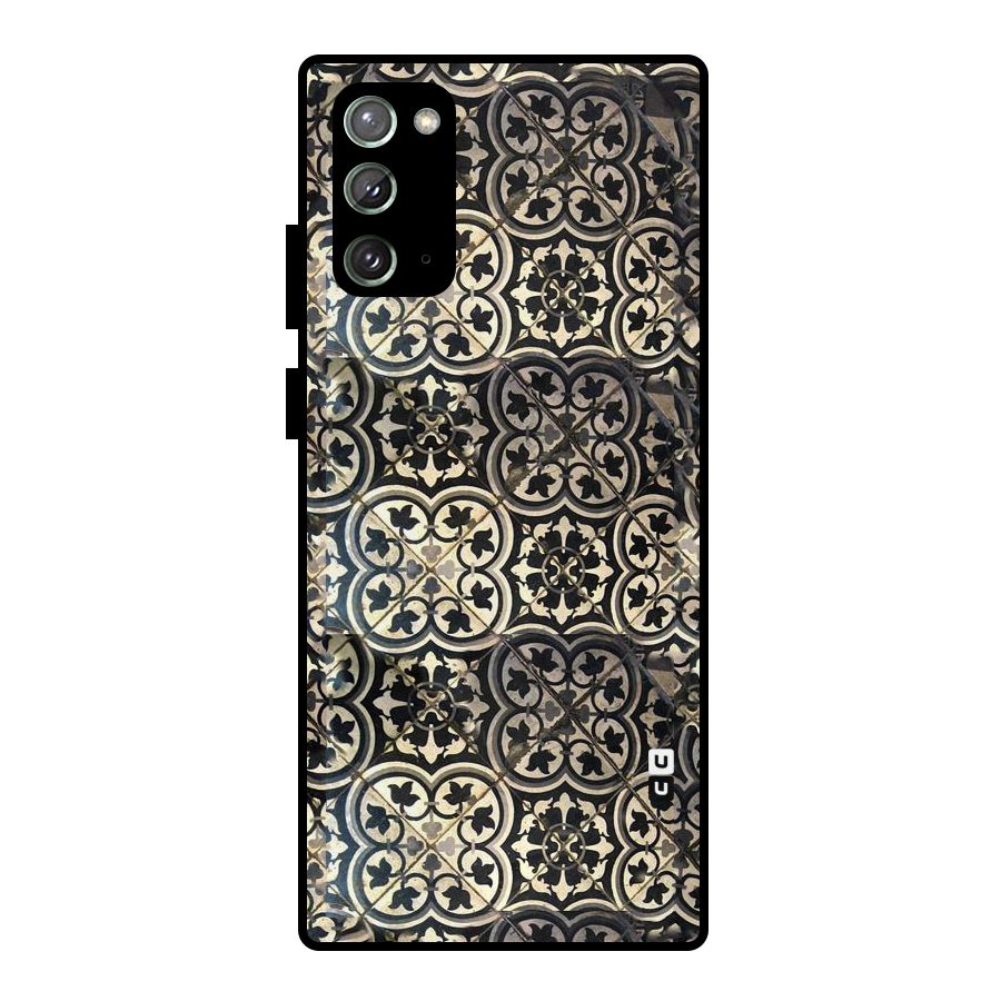 Floral Tile Metal Back Case for Galaxy Note 20