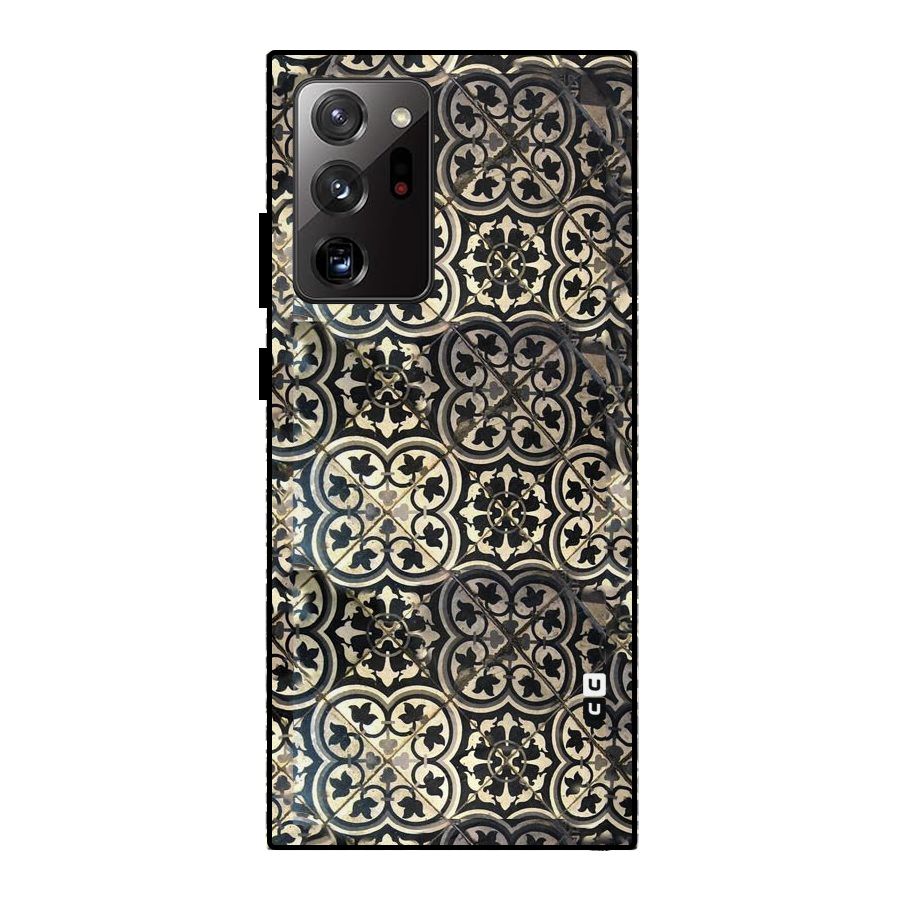 Floral Tile Metal Back Case for Galaxy Note 20 Ultra