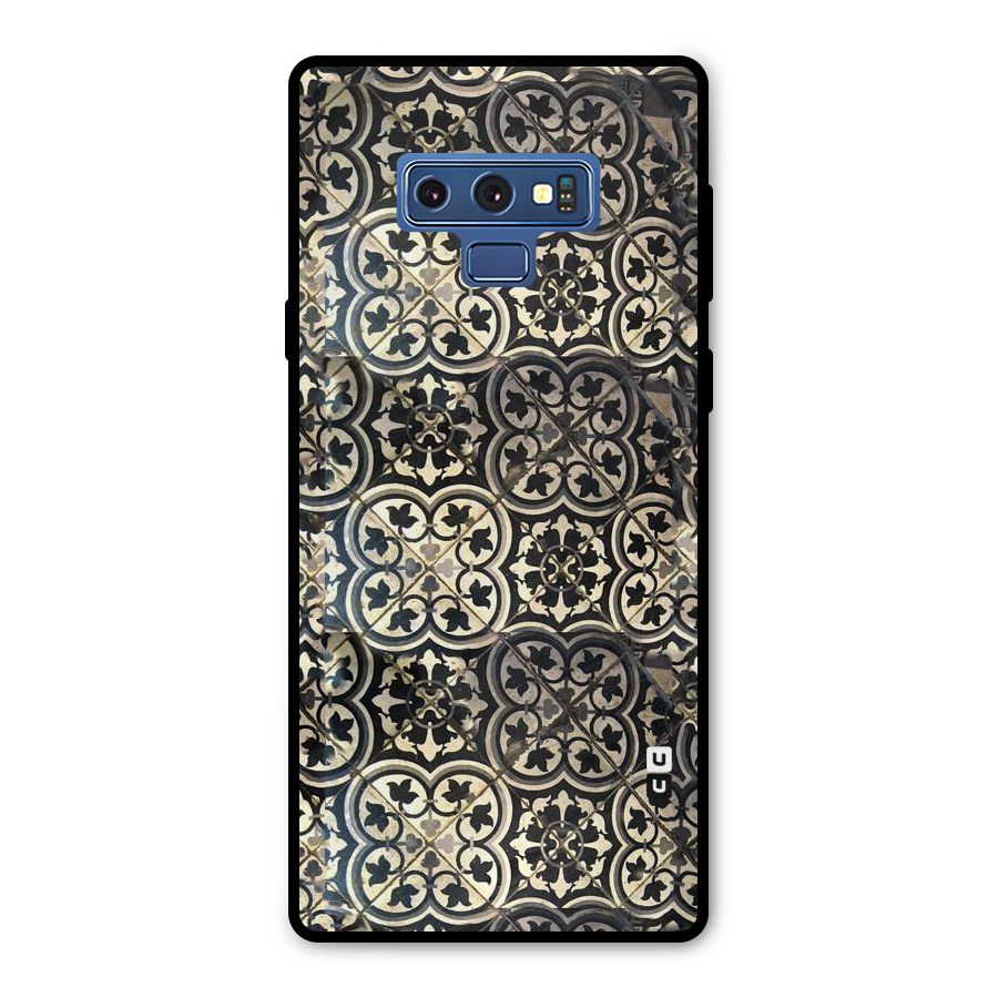 Floral Tile Metal Back Case for Galaxy Note 9