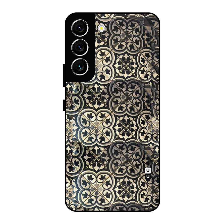 Floral Tile Metal Back Case for Galaxy S22 5G