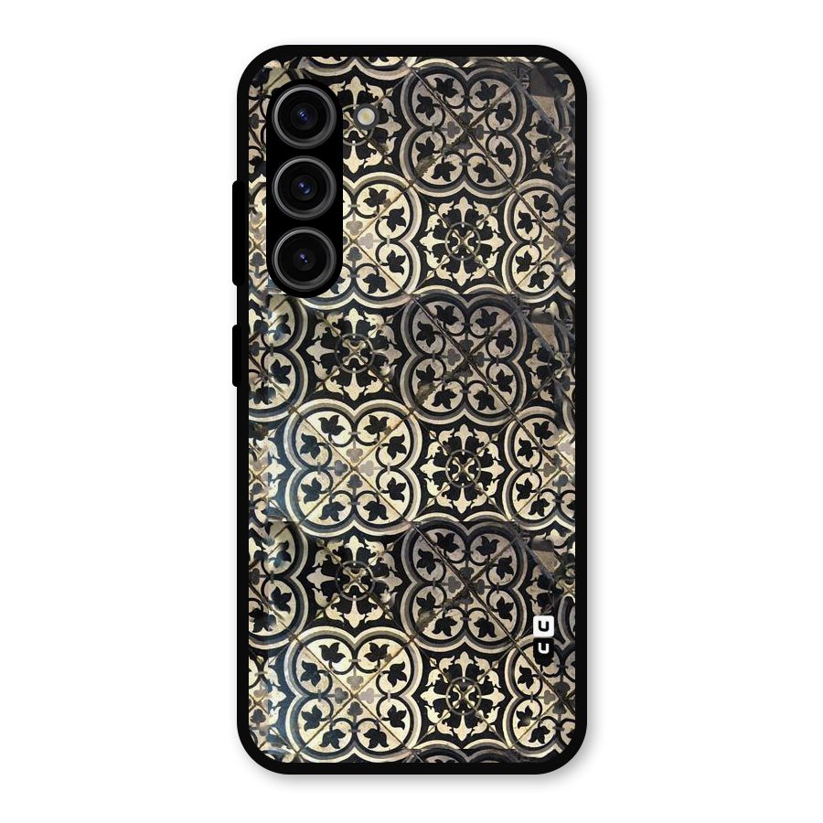 Floral Tile Metal Back Case for Galaxy S23