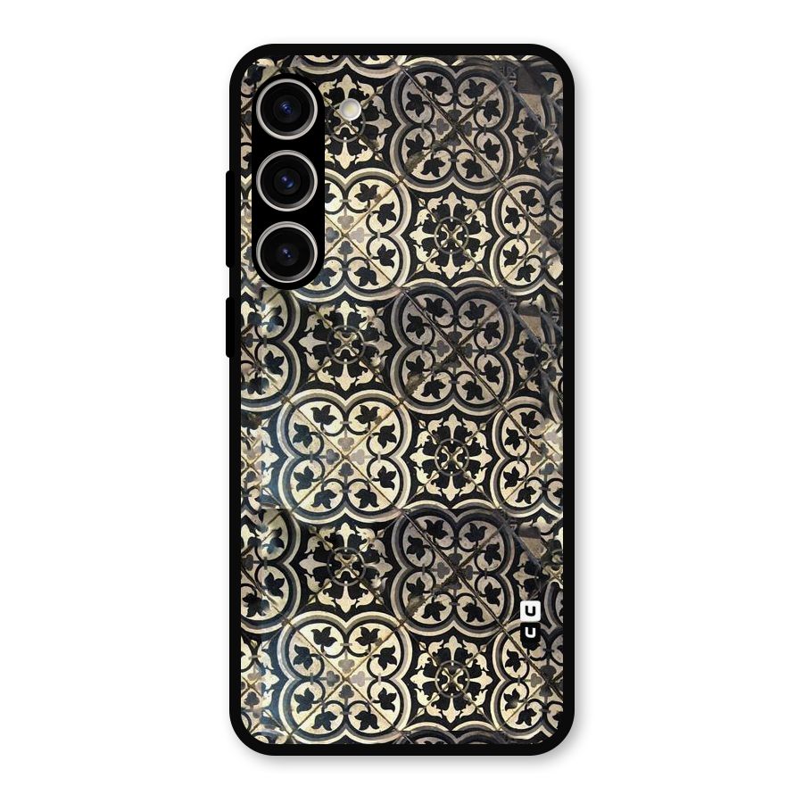 Floral Tile Metal Back Case for Galaxy S23 Plus
