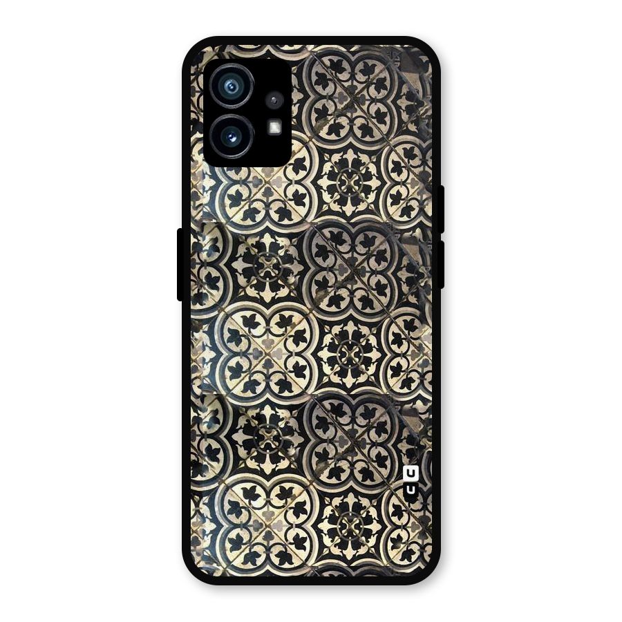 Floral Tile Metal Back Case for Nothing Phone 1