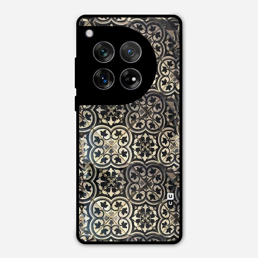 Floral Tile Metal Back Case for OnePlus 12