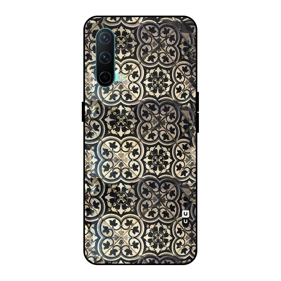 Floral Tile Metal Back Case for OnePlus Nord CE 5G