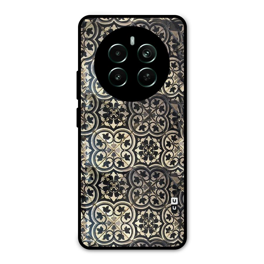 Floral Tile Metal Back Case for Realme 12 Pro Plus
